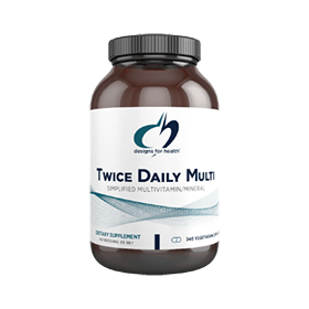 Twice Daily Multi – 120 Caps by Designs For Health