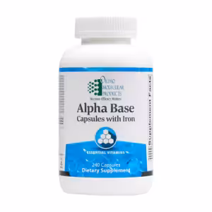 Alpha Base With Iron – 240 Caps by Ortho Molecular Products