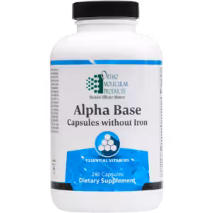 Alpha Base Without Iron – 240 Caps by Ortho Molecular Products