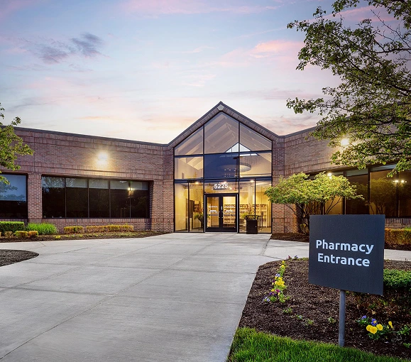Exterior entrance of MediVera Compounding Pharmacy in Troy, Michigan